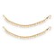 Indian Traditional Ear Chains for Women - Indian Jewellery for Earring Support Long Gold Tone Earring Chain Ear to Hair Chain Jewelry Faux Pearl Hair Accessory - Bridal Jewelry for Wedding